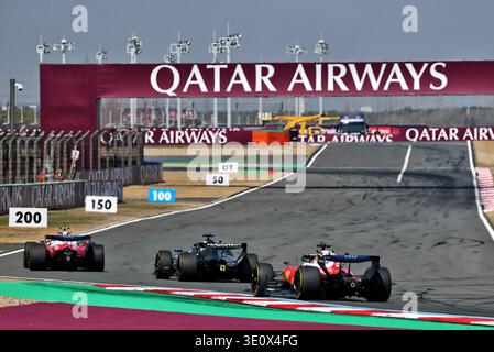 Shanghai, China. 14th Mar, 2026. Lewis Hamilton (GBR) Scuderia Ferrari SF-26, George Russell (GBR) Mercedes AMG Formula One Team W17 and Charles Leclerc (MON) Scuderia Ferrari SF-26. 14.03.2026. Formula 1 World Championship, Rd 2, Chinese Grand Prix, Shanghai, China, Sprint and Qualifying Day. Photo credit should read: XPB/Alamy Live News. Foto Stock