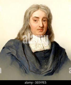 Ritratto di Thomas Sydenham, 1624 - 1689, un medico inglese Foto Stock