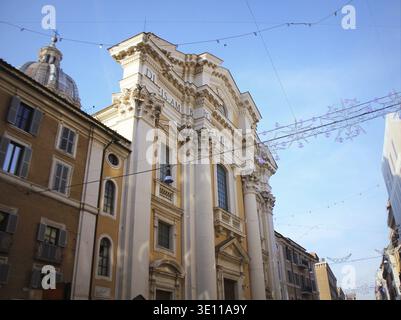 Basilica dei santi Ambrogio e Carlo il Corso, Roma Foto Stock