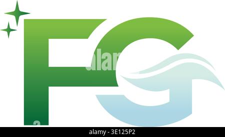 Un sofisticato logo monogramma con lettere a incastro FG in un audace stile geometrico. Progettato per marchi di lusso di fascia alta, studi legali e immobiliari Illustrazione Vettoriale