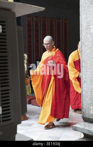 Kuala Lumpur, Malesia 07.08.2024. Il tempio di Kuan ti è un tempio taoista di 127 anni lungo Jalan Tun HS Lee a Chinatown Kuala Lumpur durante un tempio di calcio Foto Stock