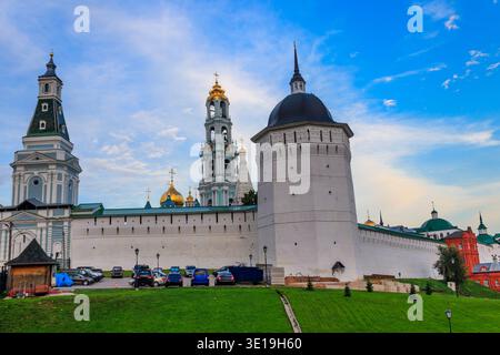 Veduta della Trinità Lavra di San Sergio a Sergiev Posad, Russia Foto Stock