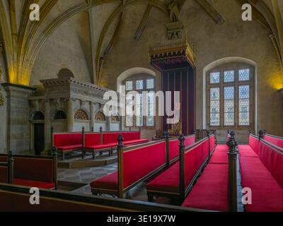 Praga, repubblica Ceca, 29 novembre 2025: Vecchio palazzo reale e sala vladislav presso il castello di Praga, repubblica Ceca. IMMAGINE Foto Stock