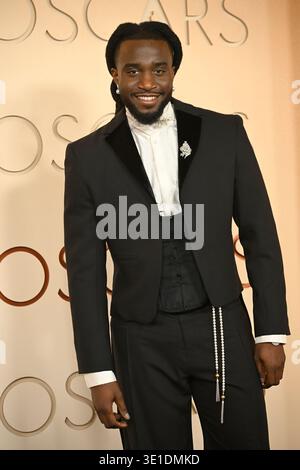 Hollywood, California, 15 marzo 2026. Shaboozey al 98° Oscar al Dolby Theatre il 15 marzo 2026 a Hollywood, California. Crediti: Valerie Goodloe/Media Punch/Alamy Live News Foto Stock