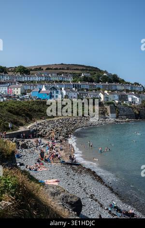 Spiaggia di New Quay Ceredigion, Galles occidentale Foto Stock