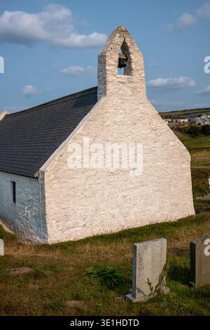 Chiesa di Santa Croce a Mwnt nel Ceredigion nel Galles occidentale Foto Stock