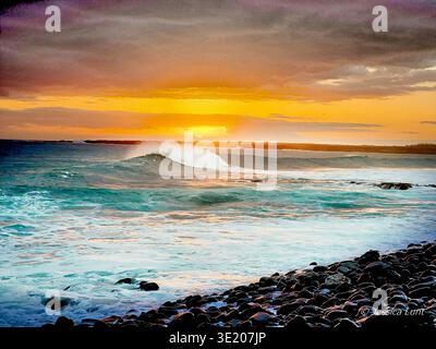 Kanaio Beach Remote Foto Stock