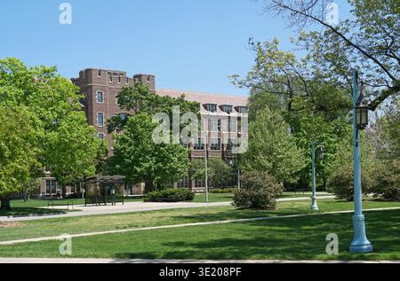 Edifici accademici nel campus della Michigan State University Foto Stock