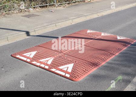 Dissuasore di velocità in Francia Foto Stock