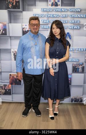STATI UNITI. 17 marzo 2026. Il presidente Laurent Khaiat, Natalie Chen, partecipa a LABA-Isegstar Art Performance presso Isegstar, Los Angeles, CA, 17 marzo 2026 Credit: Eugene Powers/Alamy Live News Foto Stock