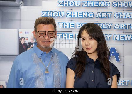 STATI UNITI. 17 marzo 2026. Il presidente Laurent Khaiat, Natalie Chen, partecipa a LABA-Isegstar Art Performance presso Isegstar, Los Angeles, CA, 17 marzo 2026 Credit: Eugene Powers/Alamy Live News Foto Stock