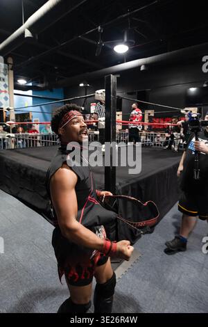 Xtreme intense Championship Wrestling XICW più forte che mai a One Eyed Jacks a Shelby Twp, Michigan, il 15 marzo 2026 Foto Stock
