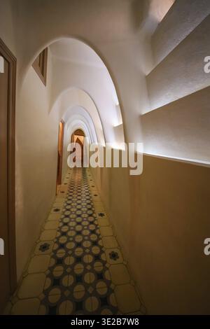 Barcellona, Spagna. 19 novembre 2017. Casa Batllo, Casa Batllo dal tetto basso angelo Foto Stock