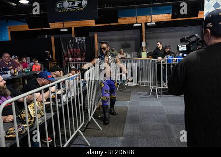 Xtreme intense Championship Wrestling XICW più forte che mai a One Eyed Jacks a Shelby Twp, Michigan, il 15 marzo 2026 Foto Stock