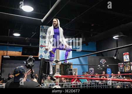 Xtreme intense Championship Wrestling XICW più forte che mai a One Eyed Jacks a Shelby Twp, Michigan, il 15 marzo 2026 Foto Stock