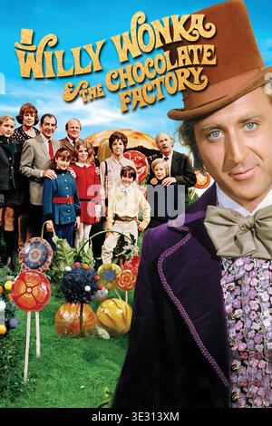 Poster del film Willy Wonka & The Chocolate Factory 1971 Foto Stock