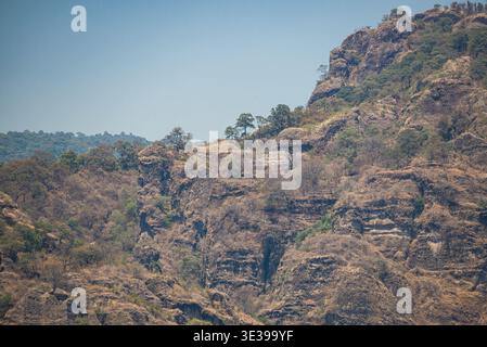 Tepoztlan, Messico - 26 marzo 2024. Zona archeologica Tepozteco Foto Stock