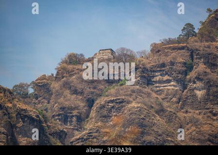 Tepoztlan, Messico - 26 marzo 2024. Zona archeologica Tepozteco Foto Stock