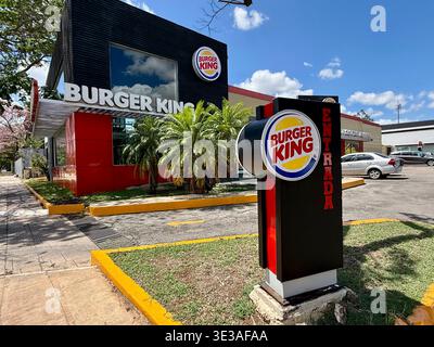 Burger King, prolungamento Paseo Montejo, Merida, Messico Foto Stock