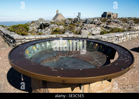 La Table Mountain e Cape Town, Sud Africa Foto Stock