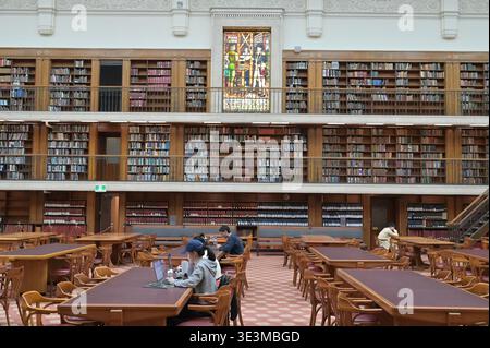 SYDNEY - DEC 31 2026: La sala di ricerca della Biblioteca di Stato del New South Wales Sydney Australia. La Biblioteca di Stato del New South Wales è la vecchia biblioteca australiana Foto Stock