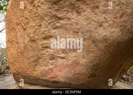 Arte rock, Epworth Balancing Rocks, Harare, Zimbabwe Foto Stock