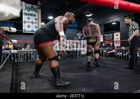 Xtreme intense Championship Wrestling XICW più forte che mai a One Eyed Jacks a Shelby Twp, Michigan, il 15 marzo 2026 Foto Stock