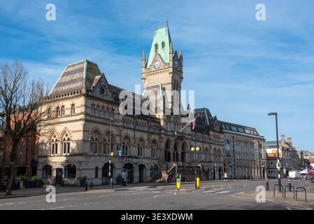 Vista esterna Guildhall Winchester, Regno Unito Foto Stock