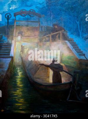 Ghigliottina Lock, Lifford, Edward Steel Harper, Foto Stock