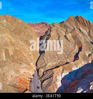 Aerial Anniversary Narrows slot Canyon Rugged Desert Panorama Nevada Foto Stock