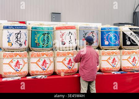 Suzuka, Giappone. 26 marzo 2026. Decorazioni d'ingresso al circuito di Suzuka giovedì durante il Gran Premio del Giappone di Formula 1 ARAMCO 2026 sul circuito Internazionale di Suzuka il 26 marzo 2026. Foto di Tan Jun da/ABACAPRESS.COM credito: Abaca Press/Alamy Live News Foto Stock