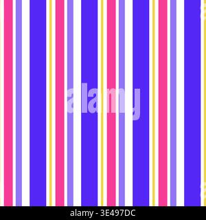 Design vettoriale con motivo senza cuciture a strisce colorate Illustrazione Vettoriale
