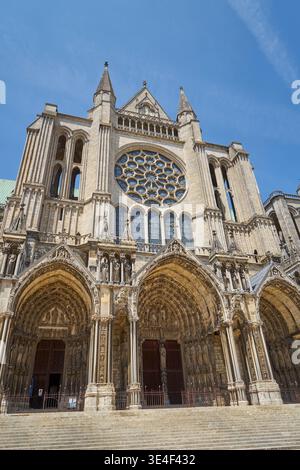 Cattedrale di Chartres, Francia, esterno Foto Stock