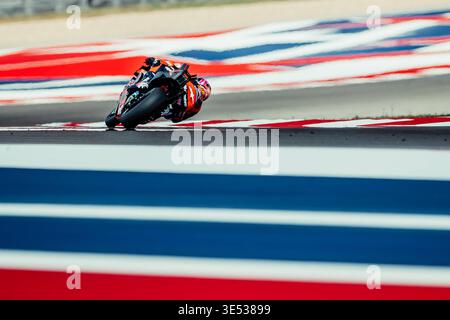 Austin, Stati Uniti. 29 marzo 2026. Gare del MotoGP Red Bull Grand Prix of Unites States al Las Americas Circuit, Austin, Texas, 29 marzo 2026 nella foto: Pedro Acosta Carreras del Gran Premio de Estados Unidos en el circuito de Las Americas, Austin, Texas. 29 de marzo de 2026 POOL/ MotoGP.com/Cordon Press Images sarà solo per uso editoriale. Credito obbligatorio: © motogp.com credito: CORDON PRESS/Alamy Live News Foto Stock