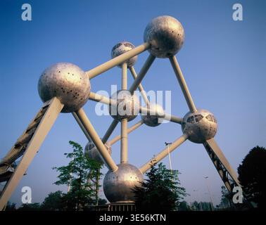 Belgio. Bruxelles. L'Atomium. Foto Stock