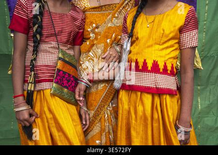 Tempio indù Sri Krishna Draupathi Kovil, Mauritius Foto Stock