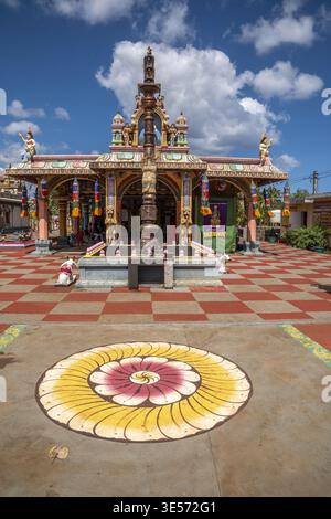 Tempio indù Sri Krishna Draupathi Kovil, Mauritius Foto Stock