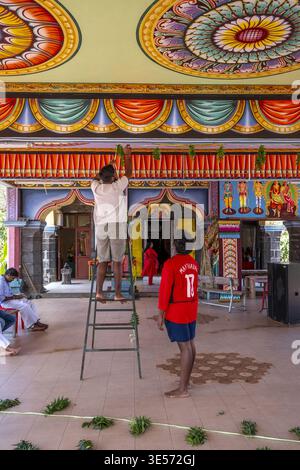 Tempio indù Sri Krishna Draupathi Kovil, Mauritius Foto Stock