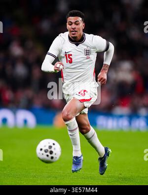 Morgan Rogers dell'Inghilterra durante la partita amichevole internazionale allo stadio di Wembley, Londra. Data foto: Martedì 31 marzo 2026. Foto Stock