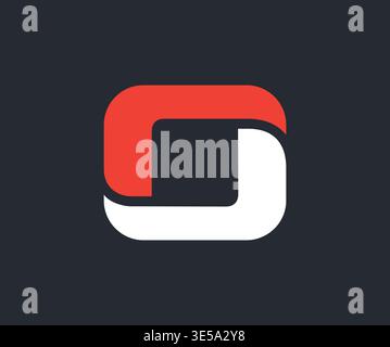 Design moderno con logo Letter o Monogram Illustrazione Vettoriale