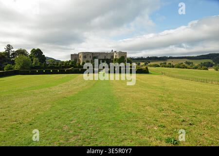 Castello di chirk storica fortezza gallese tenuta di campagna Regno Unito Foto Stock