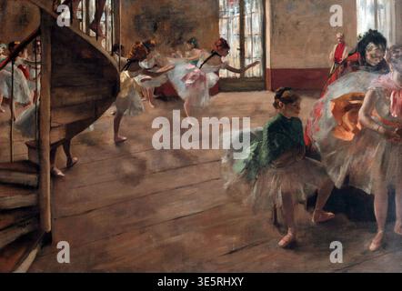 Le prove *olio su tela *58,4 x 83,8 cm *firmato B.l.: Degas *ca 1874 Foto Stock