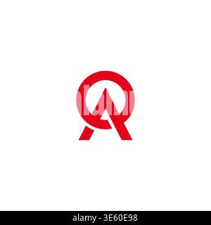 Logo Letter OA. Vettore logo iniziale AO Illustrazione Vettoriale