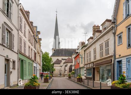 Impressione di Troyes, un comune e la capitale del dipartimento di Aube nella regione Grand Est della Francia nord-orientale. Foto Stock