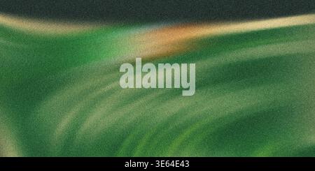 Questa immagine presenta un accattivante design astratto con motivi e texture vorticosi nelle tonalità del verde e del nero, che creano un senso di movimento Foto Stock