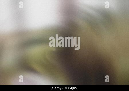 Immagine astratta sfocata con sfumature di verde e marrone su uno sfondo sfumato senza oggetti o elementi distinti visibili Foto Stock