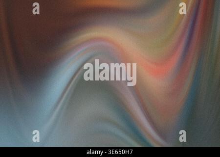 Vivace opera d'arte astratta con fantasie vorticose di tonalità arancio, blu e giallo su una superficie testurizzata con un mix di tonalità scure e chiare Foto Stock