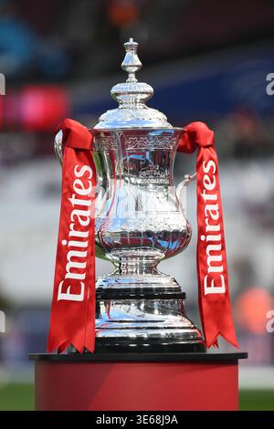 Stratford, Regno Unito. 5 aprile 2026. L'Emirats fa Cup durante i quarti di finale di fa Cup tra West Ham United e Leeds United al London Stadium di Stratford domenica 5 aprile 2026. (Foto: Kevin Hodgson | mi News) crediti: MI News & Sport /Alamy Live News Foto Stock
