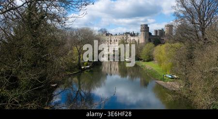 Il Castello di Warwick, Warwick, Regno Unito Foto Stock