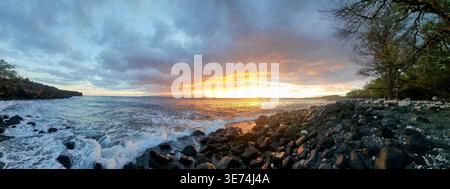 Maui tramonto Foto Stock